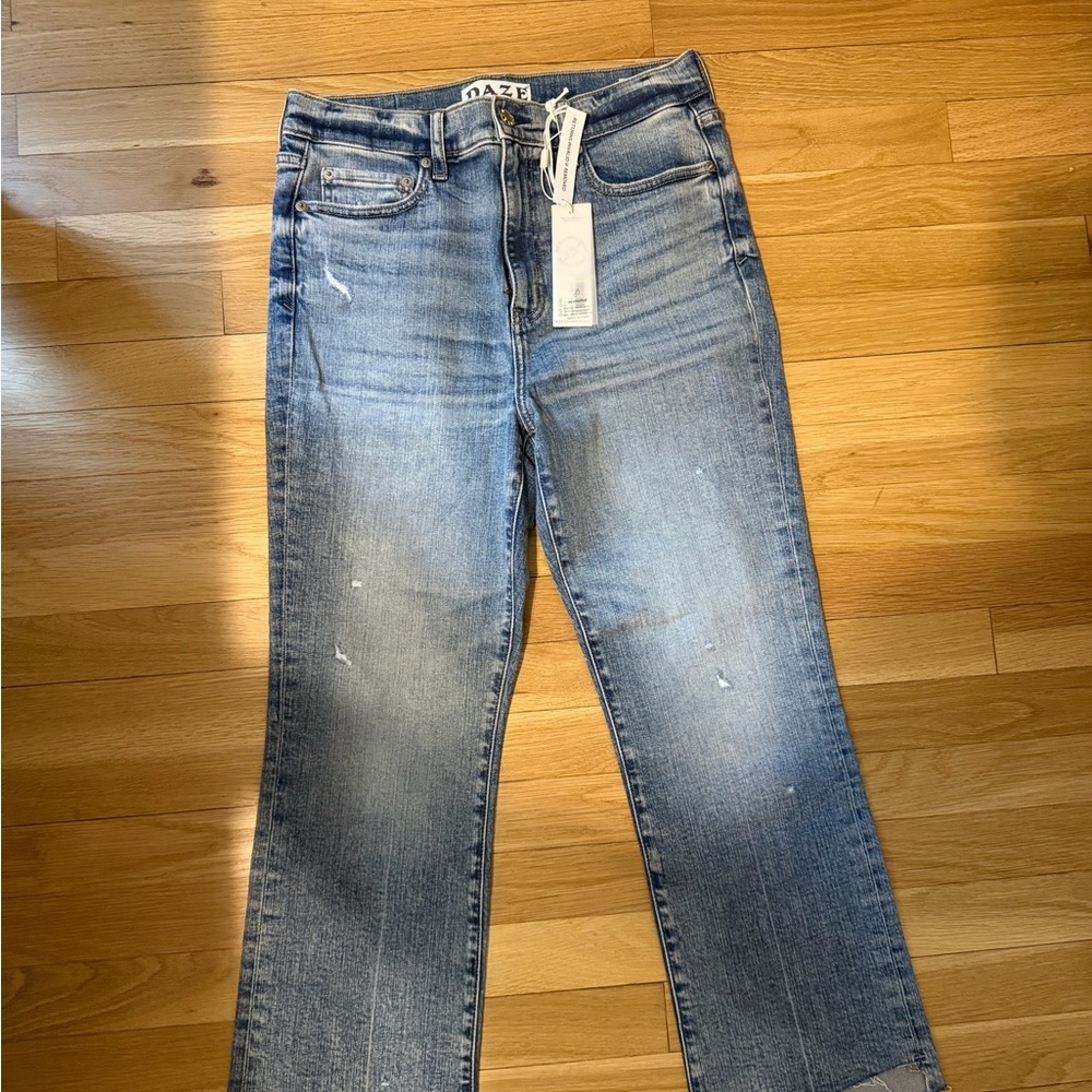 Daze Light Blue Flare Jeans